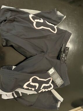 Fox Women's Black and Light Pink Logo Motocross pants
